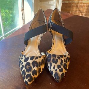 Leopard print heels, can be worn with almost anything !